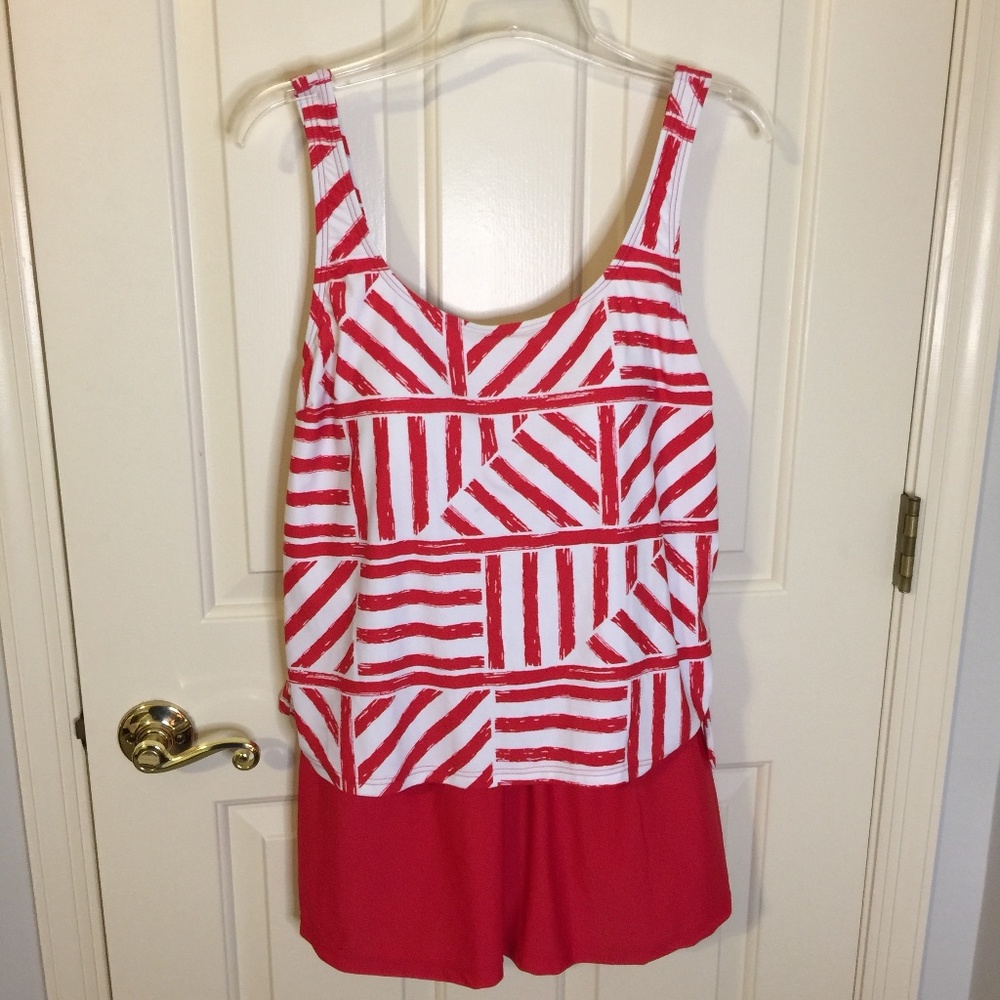 Ocean Dream Signature Tankini Swimsuit 1-Piece 14/16